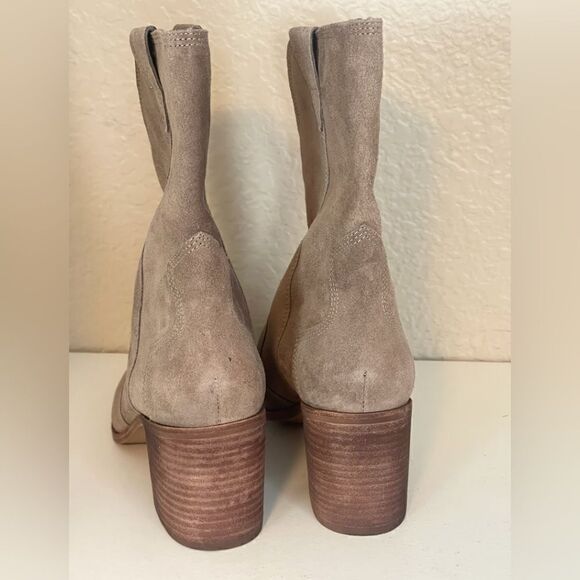 KAANAS cowgirl boots x Madewell Porto pointed toe boots in gray suede Size 9 New - Picture 7 of 11